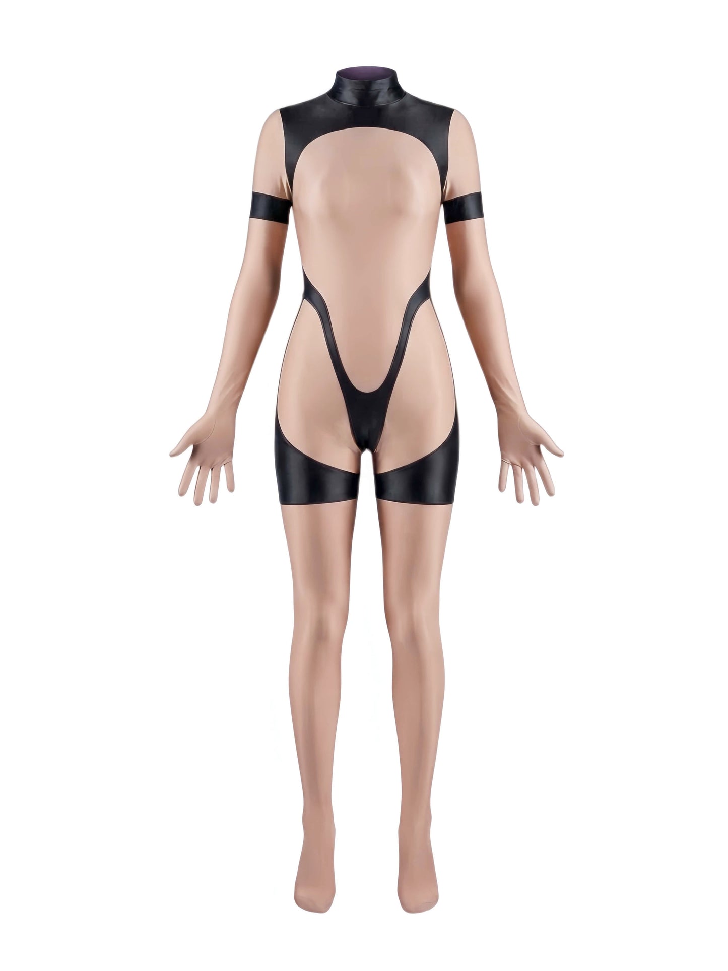 Anime Sci-fi Spandex Swimwear Racing Suit Full Bodysuit Zentai with Crotch Zipper