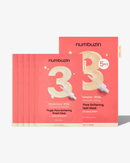 Numbuzin No.3 Tingle-Pore Softening Sheet Mask