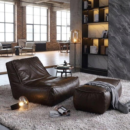 P02 Single Sofa & Ottoman Set