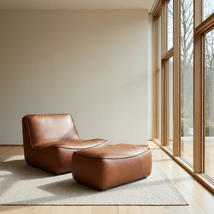 P02 Single Sofa & Ottoman Set