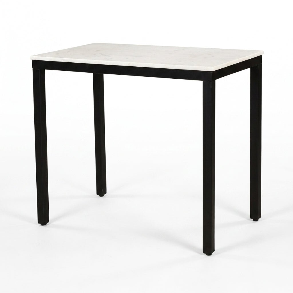 Pemberton Marble Mini Desk White