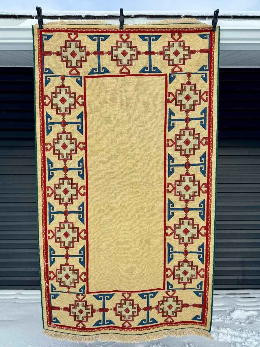 Persian Azerbaijan Suzani Kilim | 3' 11" x 6' 9"