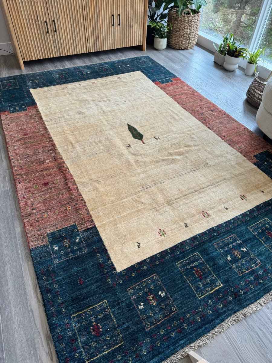 Persian Gabbeh Rug | 6' 7" x 10' 2"