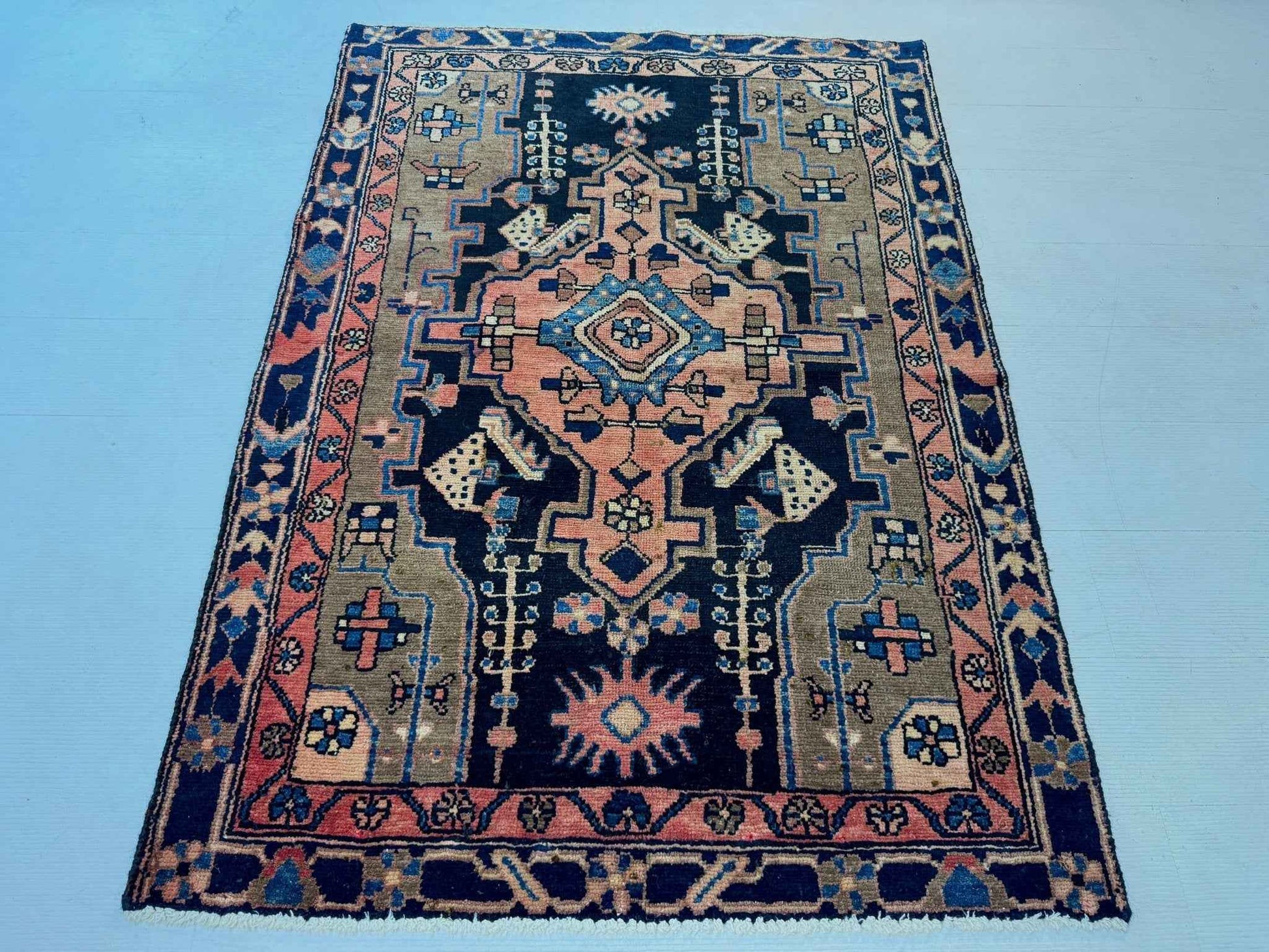 Persian Hamadan Rug | 3' 1” x 4' 5"