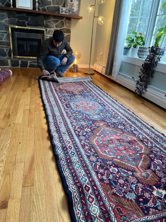 Persian Hamadan Runner | 10' 6" x 3' 5"