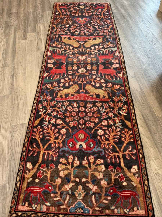 Persian Hamadan Runner Rug | 3' 1" x 9' 5"