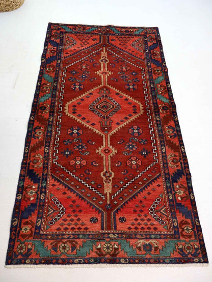 Persian Hamadan Runner Rug | 3' 3” x 6' 9"