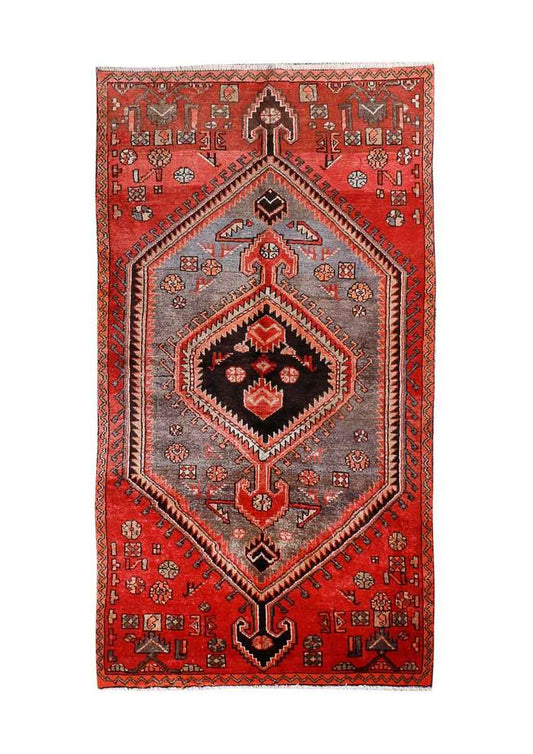 Persian Zanjan Rug | 3' 8” x 7'