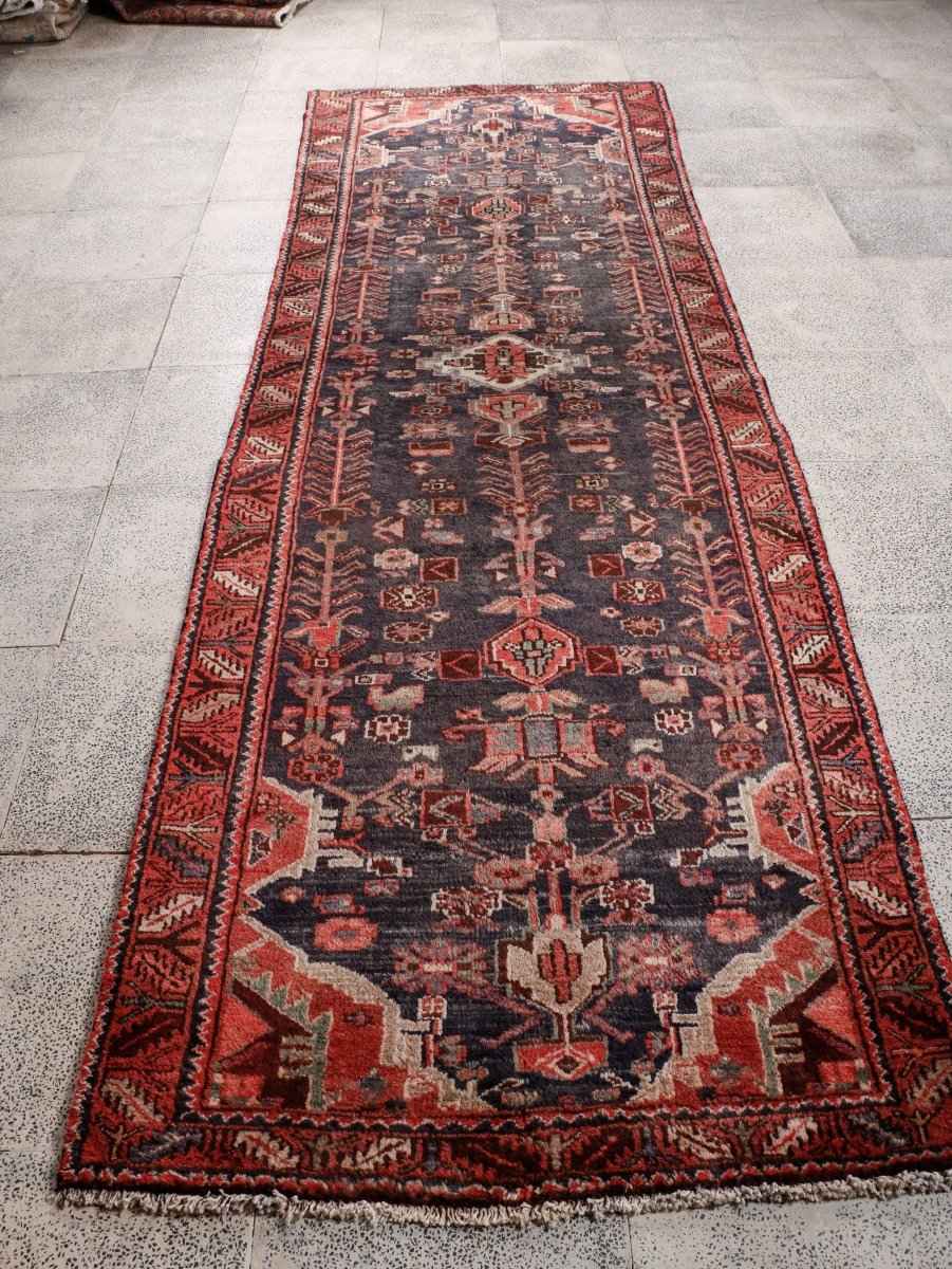 Persian Hamadan Runner Rug | 3' 5” x 10' 8"