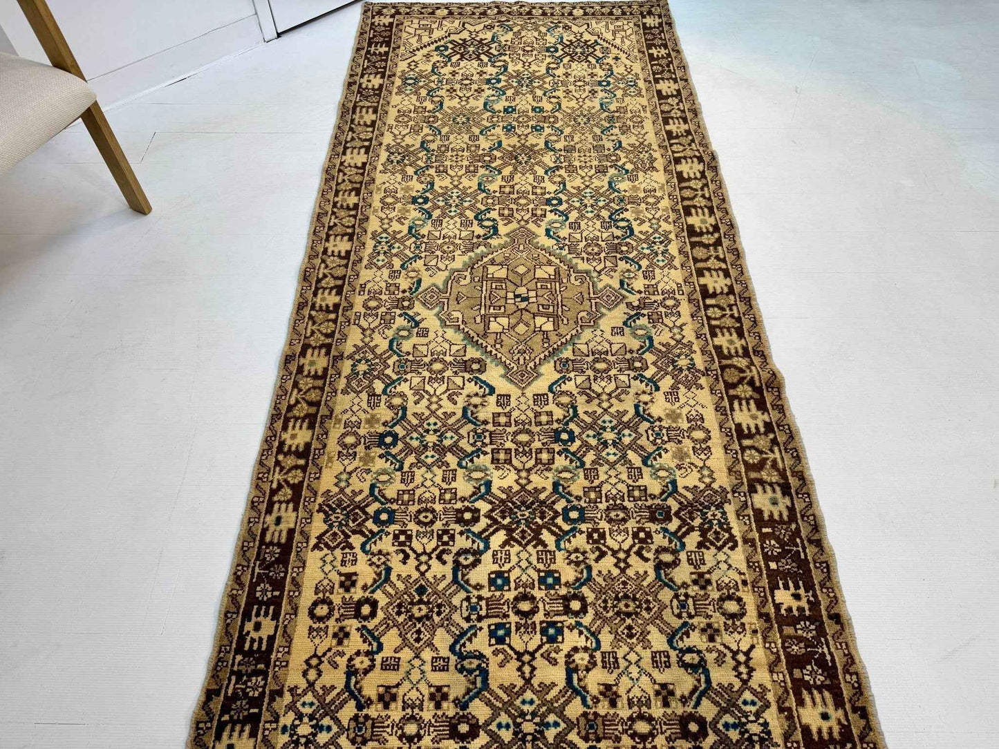 Persian Hosseinabad Runner Rug | 3' 8” x 10' 2"