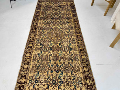 Persian Hosseinabad Runner Rug | 3' 8” x 10' 2"