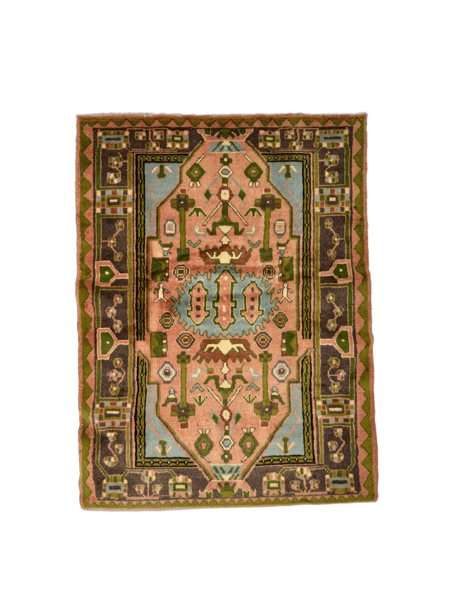 Persian Jozan Rug | 3' 7” x 4' 11"
