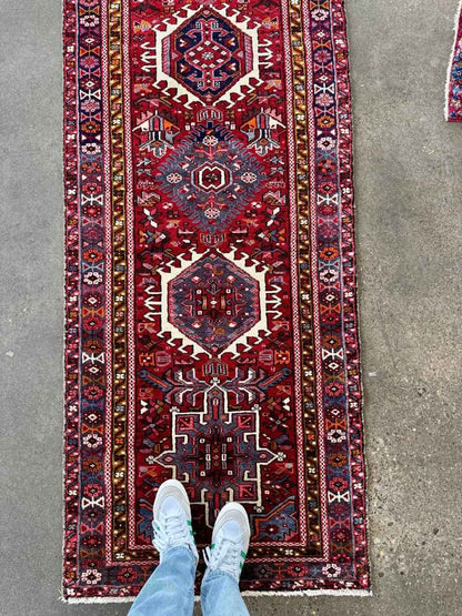 Persian Karaja Runner Rug | 3' 1" x 13'