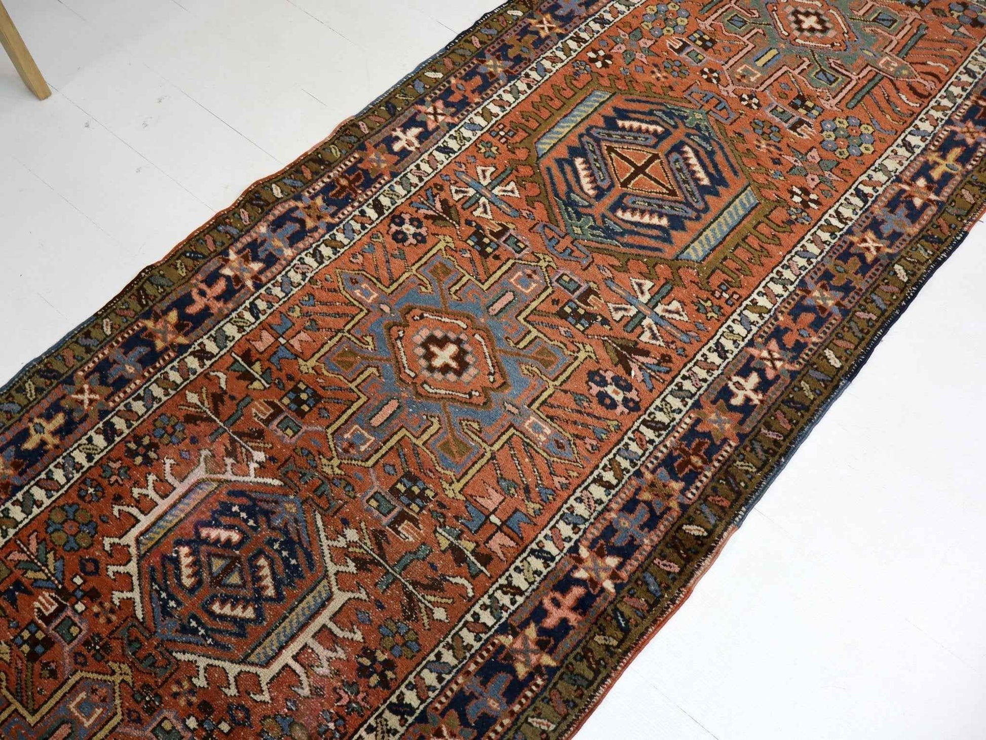 Persian Karaja Runner Rug | 3' 4" x 11' 10"