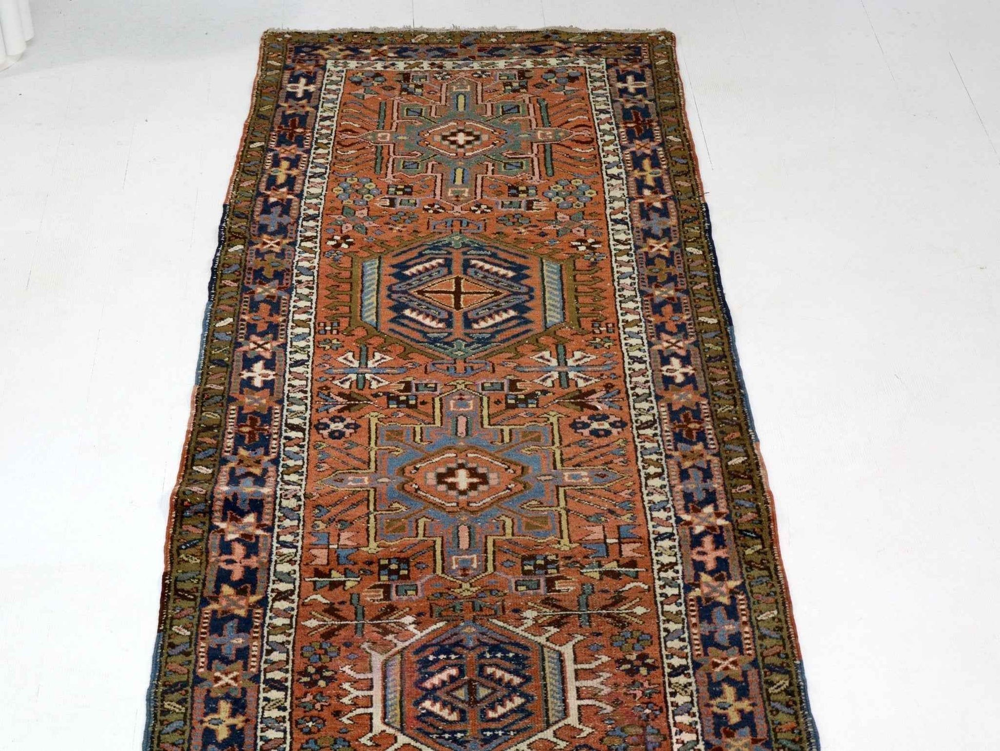 Persian Karaja Runner Rug | 3' 4" x 11' 10"