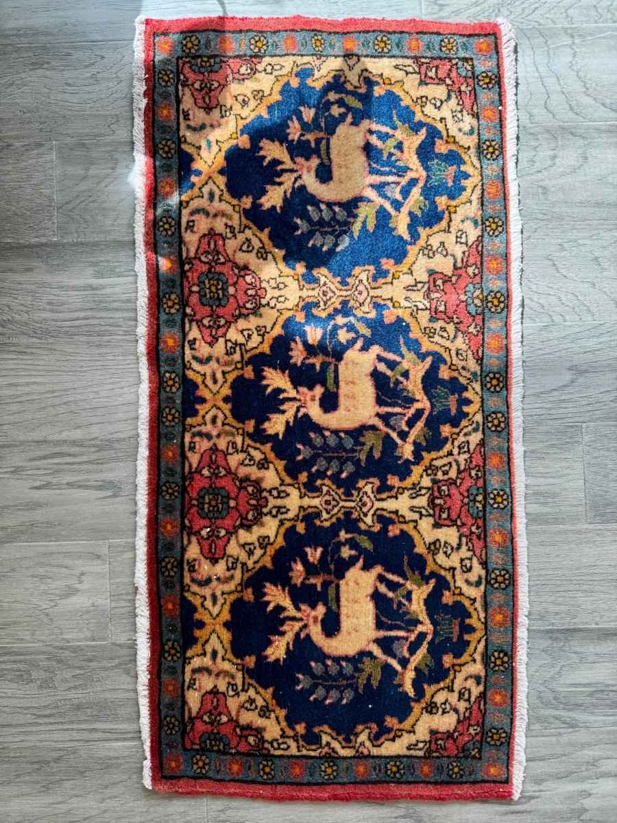 Persian Kashan Rug | 1' 6" x 3' 2"