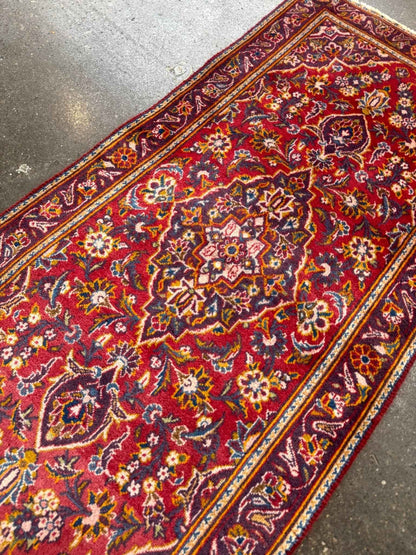On Hold - Persian Kashan Rug | 2' 1" x 4' 8"