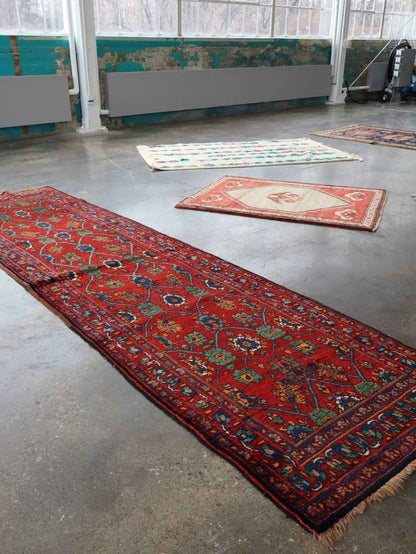 Persian Kurdish Bidjar Runner Rug | 3' 8" x 13' 5"