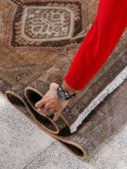 Persian Meshkin Runner Rug | 3' 3” x 8' 9"