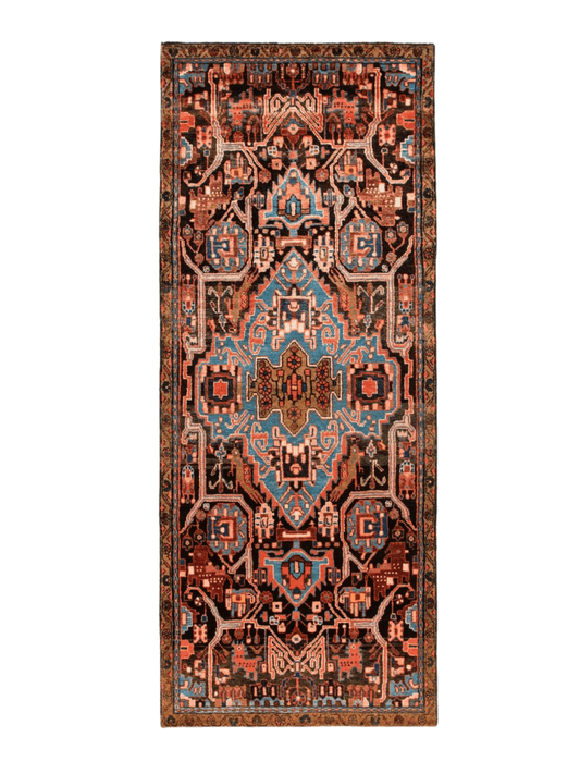 Persian Nahavand Runner Rug | 3' 5” x 8' 4"