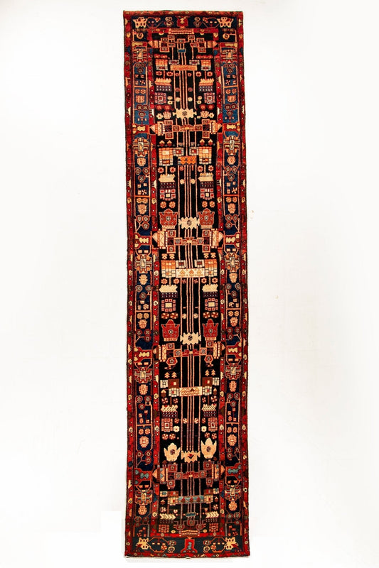 Persischer Nahavand Brückenläufer | 112 x 490 cm