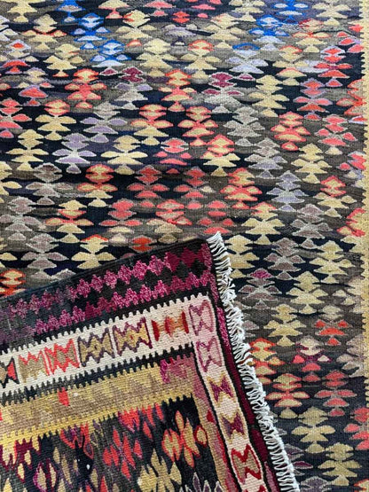 Persian Qazvin Kilim Runner |  3' 3" x 8' 11"