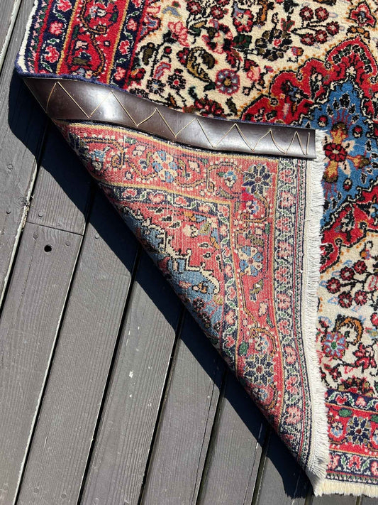 Persian Roodbar Rug | 3' 6" x 3' 6"