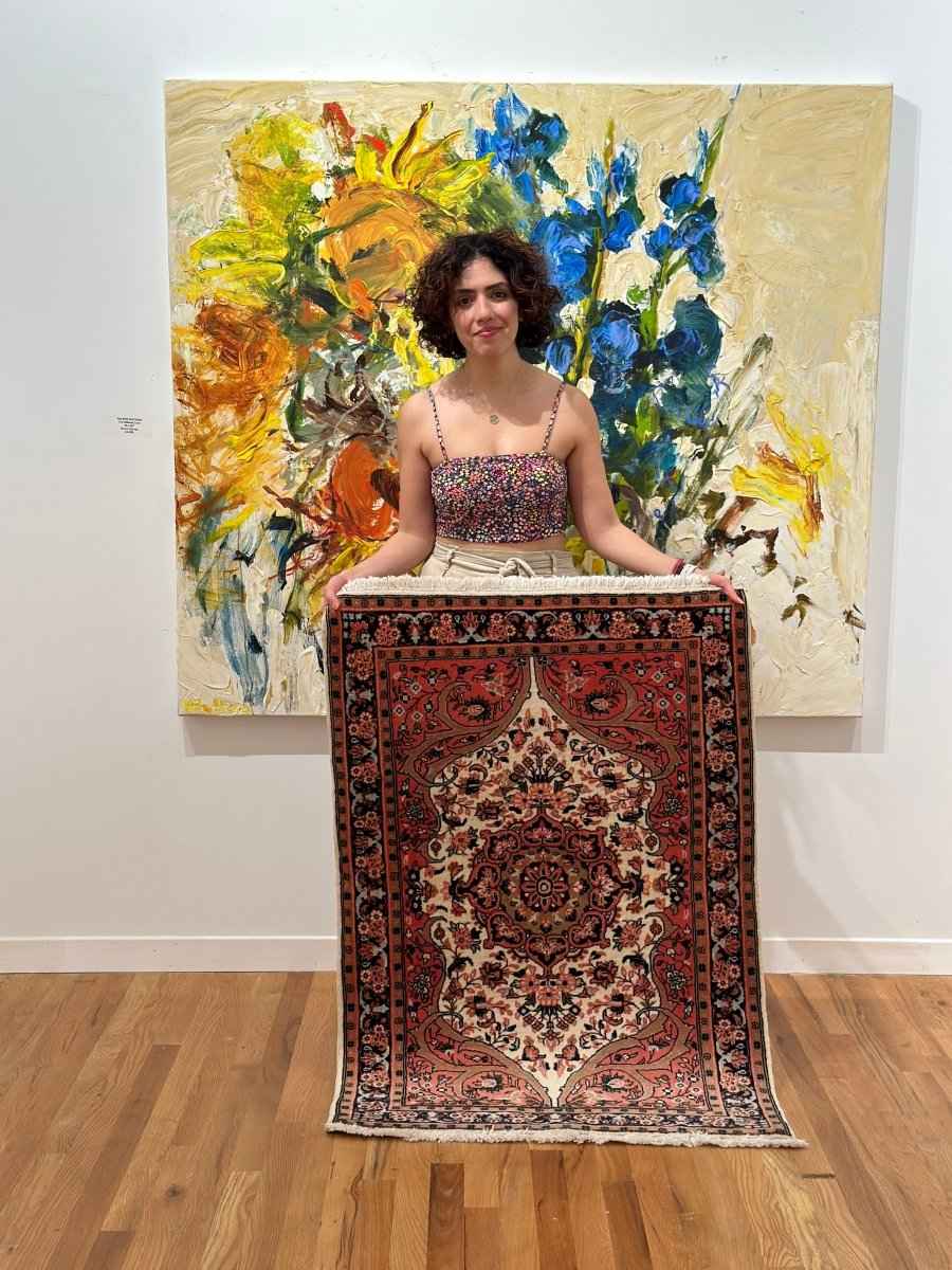 Persian Sarouk Rug | 2' 9" x 3' 11"