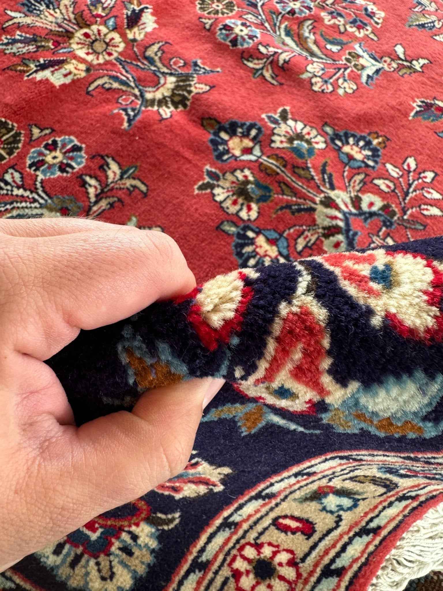 Persian Sarouk Rug | 6' 11" x 9' 10"