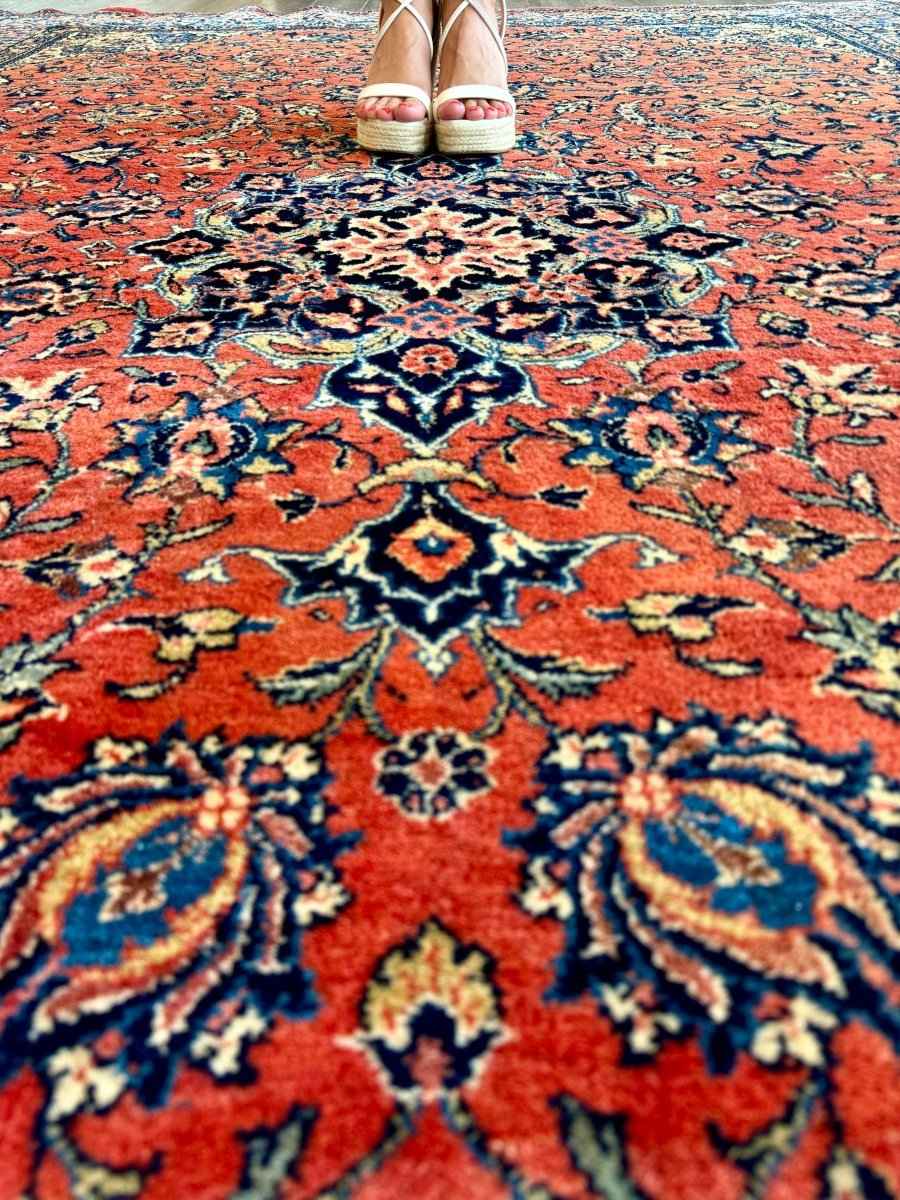 Persian Sarouk Rug | 6' 7" x 10' 2"