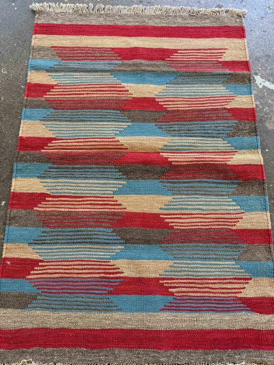 Persian Shiraz Kilim Rug | 3' x 4' 6"