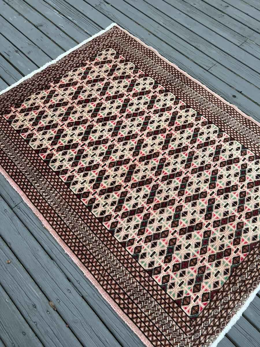 ON HOLD | Persian Turkmen Rug | 4' x 1' 7"