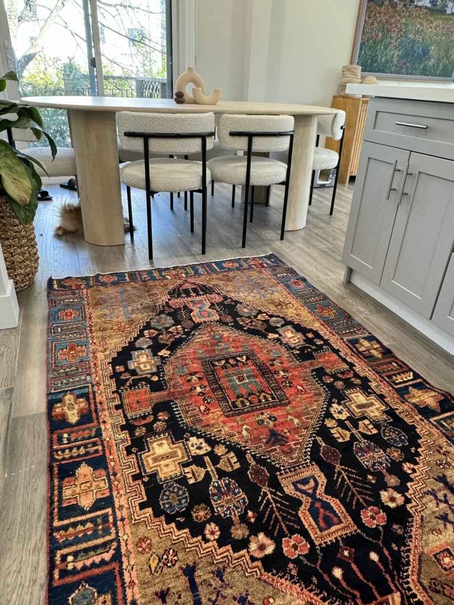Persian Zanjan Rug | 4' x 6' 5"