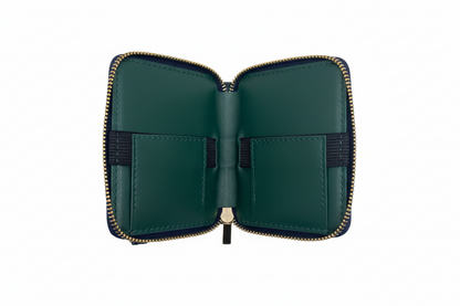 Porte-cartes en cuir Maylia, Dark Green
