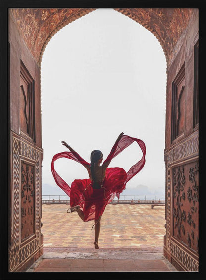 Wall art Taj Mahal's Heart Canvas Print