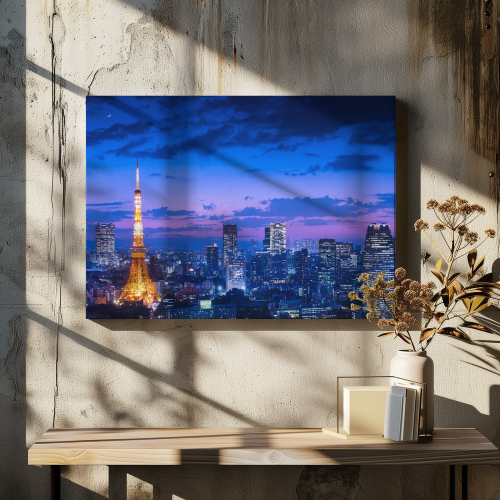 Wall art Tokyo night view