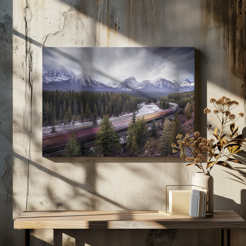 Wall art Fast train