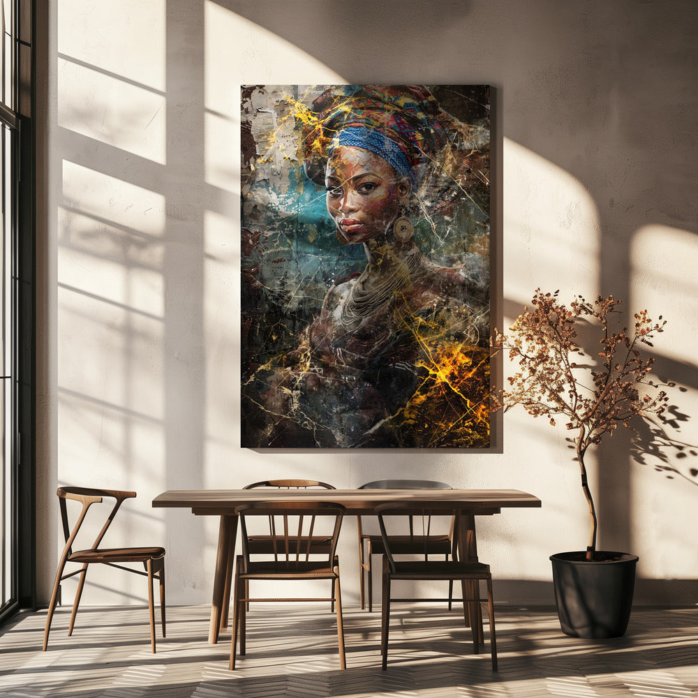 Wall art African Art Illustration Wallart 067