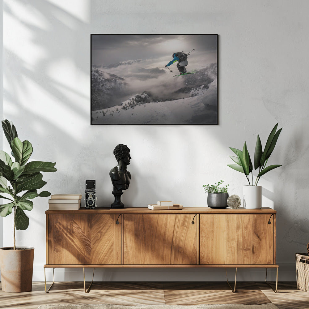 Wall art Backcountry skiing