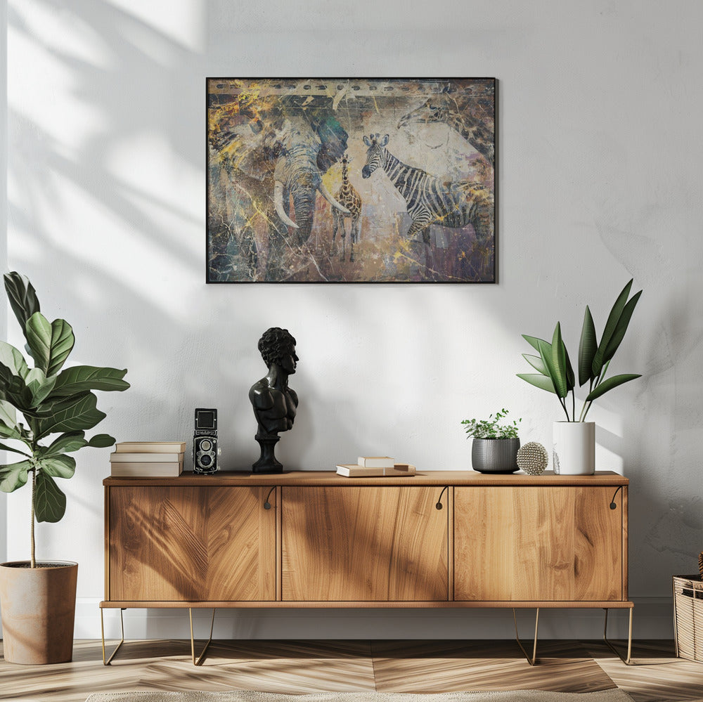 Wall art African Art Illustration Wallart 113