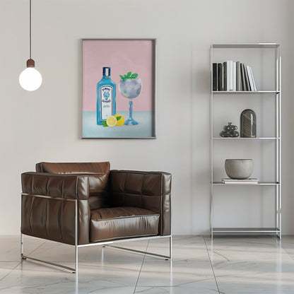 Wall Art Gin Cocktail