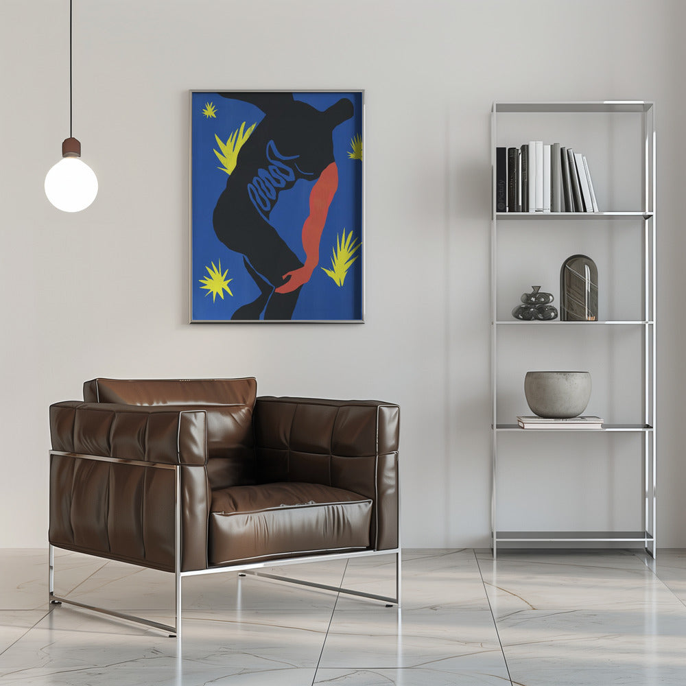 Wall art Cut out paper sport figurine