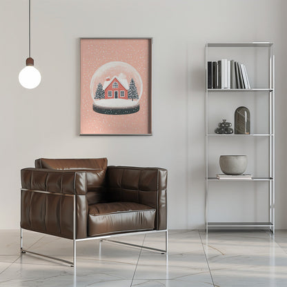 Wall art Christmas Ornament Glass Illustration Canvas Print