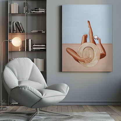 Wall art Poolside Girl