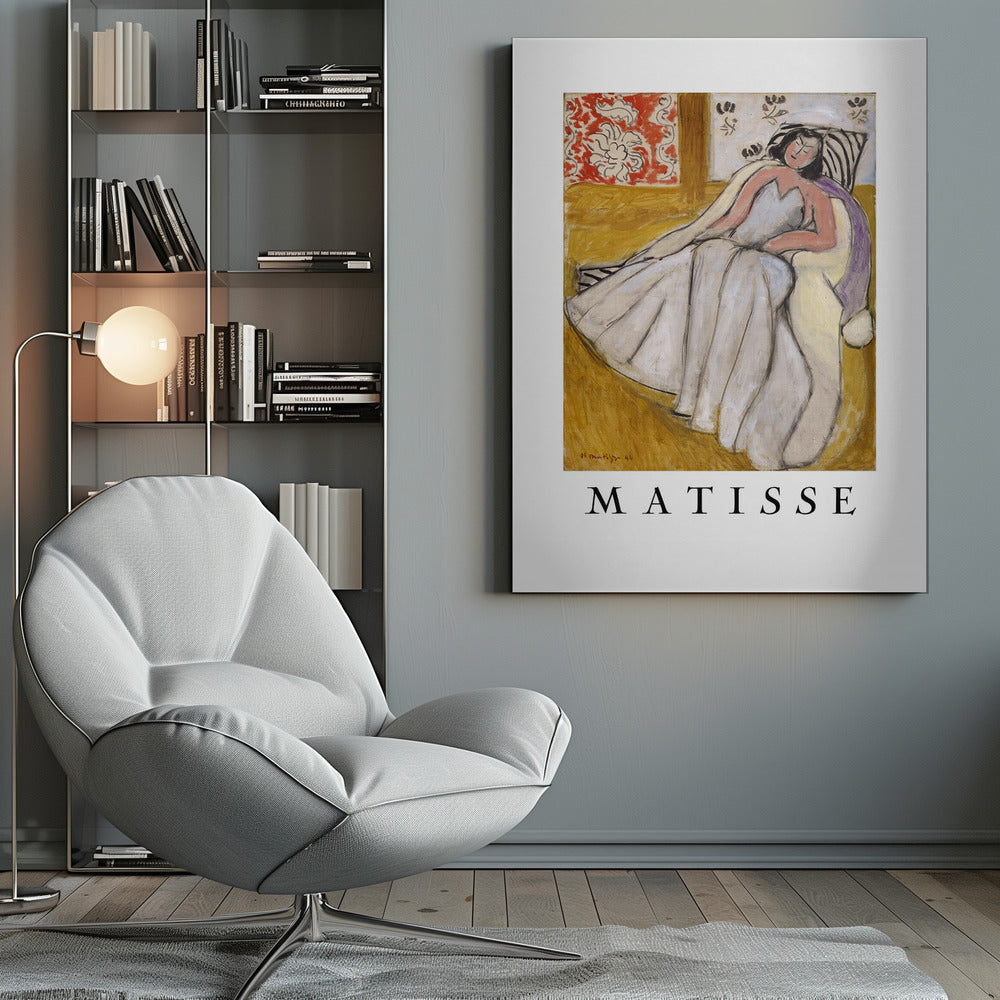 Wall art Jeune Femme à La Pelisse Blanche