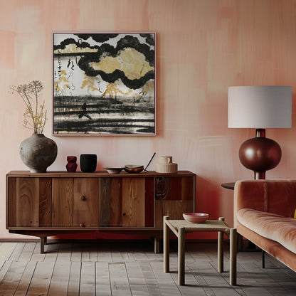 Wall art Pine On a Beach (1606) By Hon'ami Koetsu