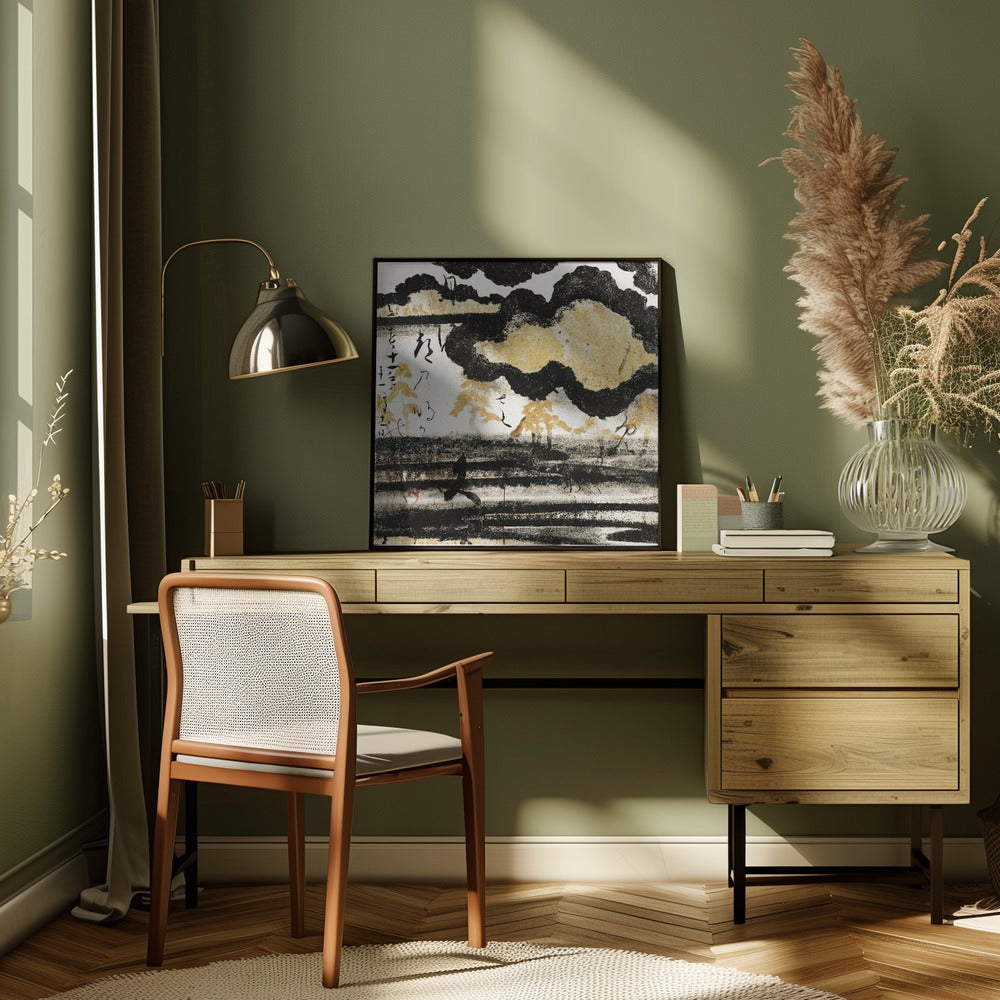 Wall art Pine On a Beach (1606) By Hon'ami Koetsu