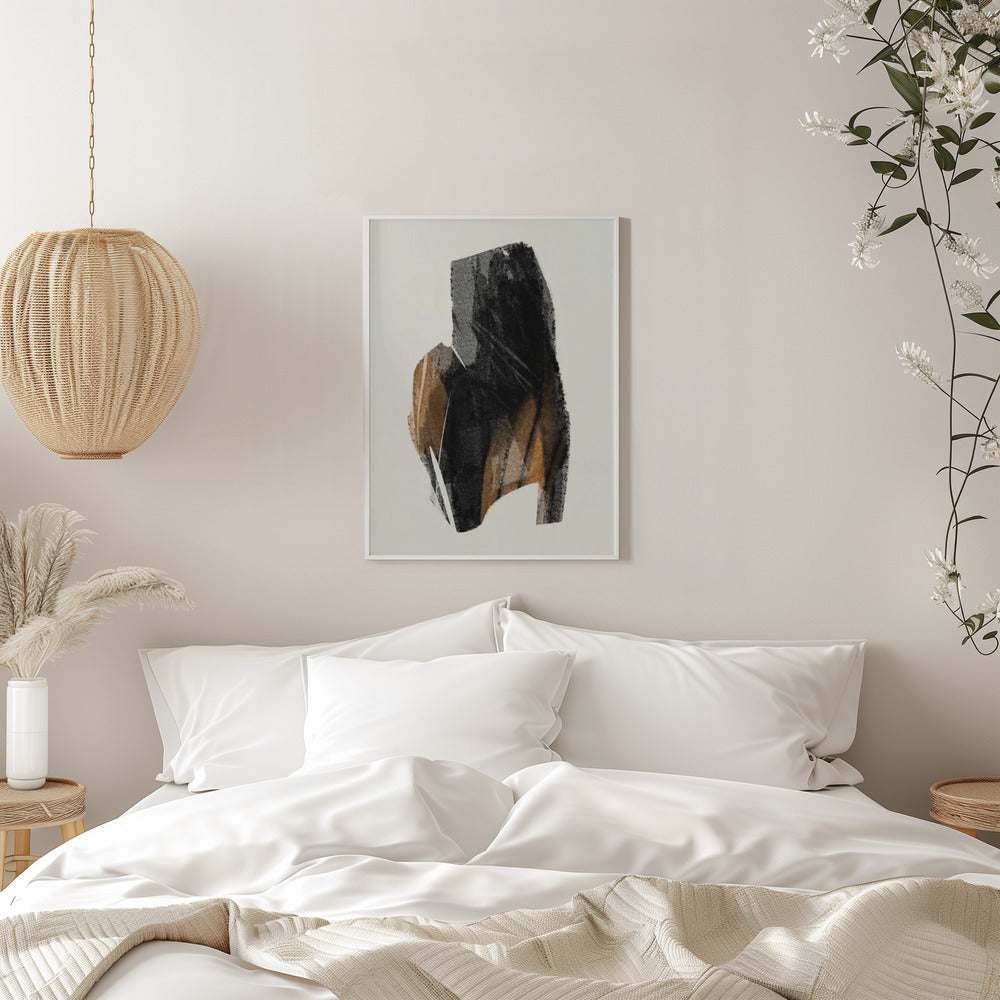 Wall art Black Figure On Neutral Background 4