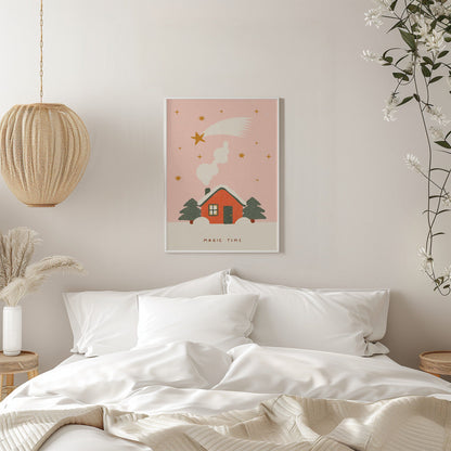 Wall art A magical time at Christmas Canvas Print