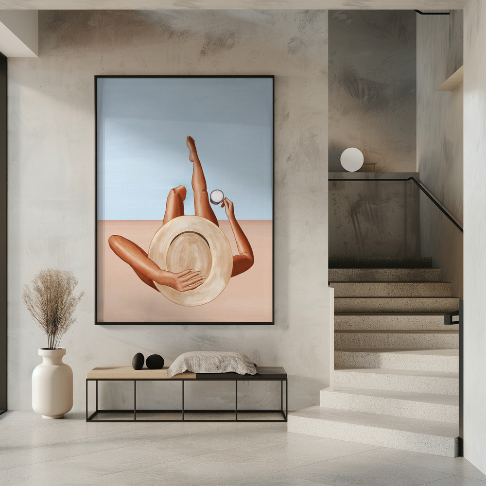 Wall art Poolside Girl